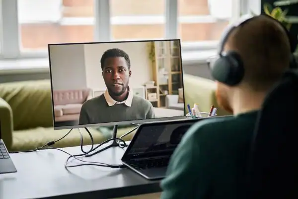 image of online mediation Bournemouth in progress.